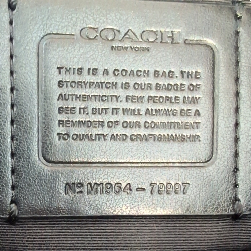 Coach Black Prairie Satchel Pebbled Leather Satchel with Silver Hardware   C294 - Picture 7 of 15